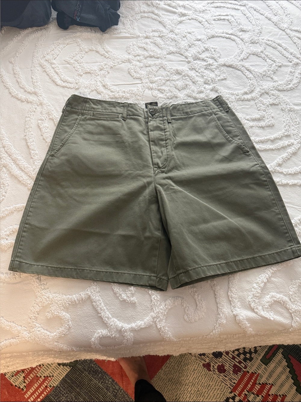JCrew Wallace & Barnes Men's Olive Green Casual Cotton Shorts NWT
